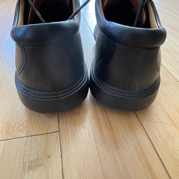 ECCO Black Golf Shoes, all leather shoes - Picture 4 of 13